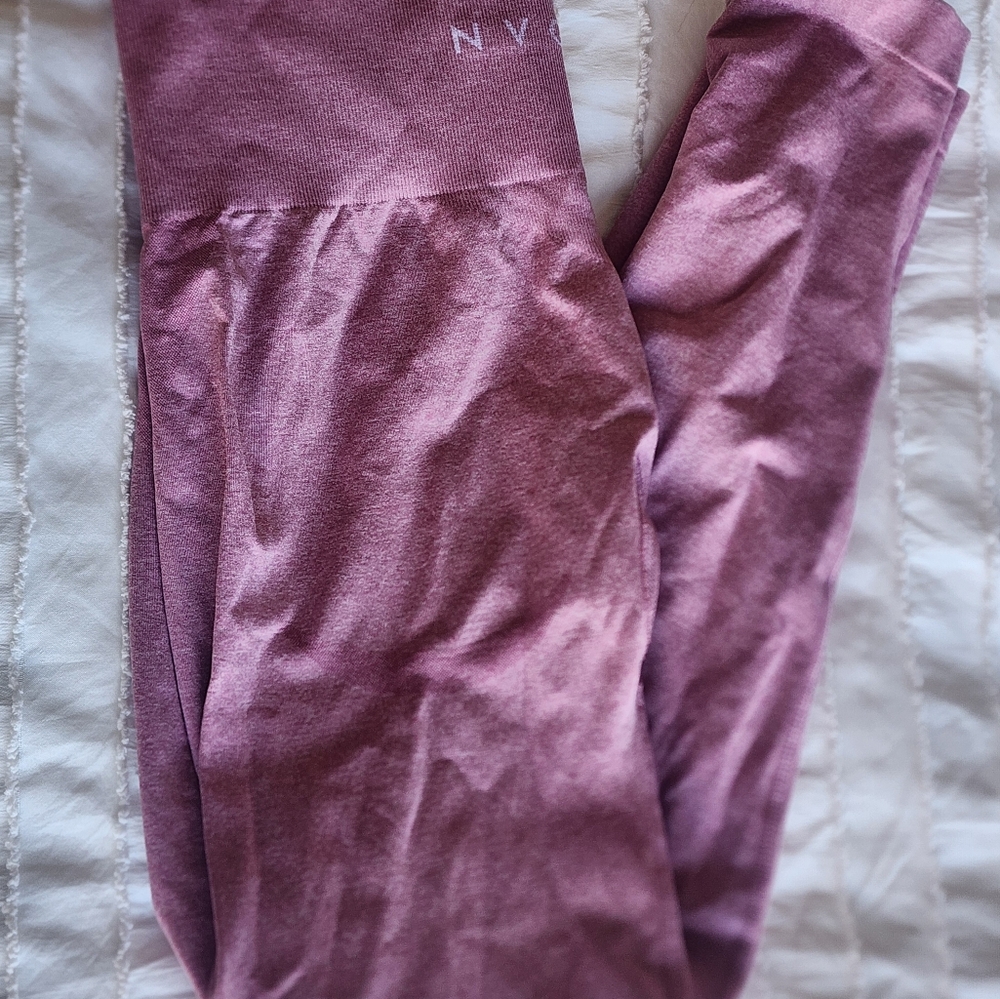 NVGTN Pastel Pink Contour Seamless Leggings Size XS